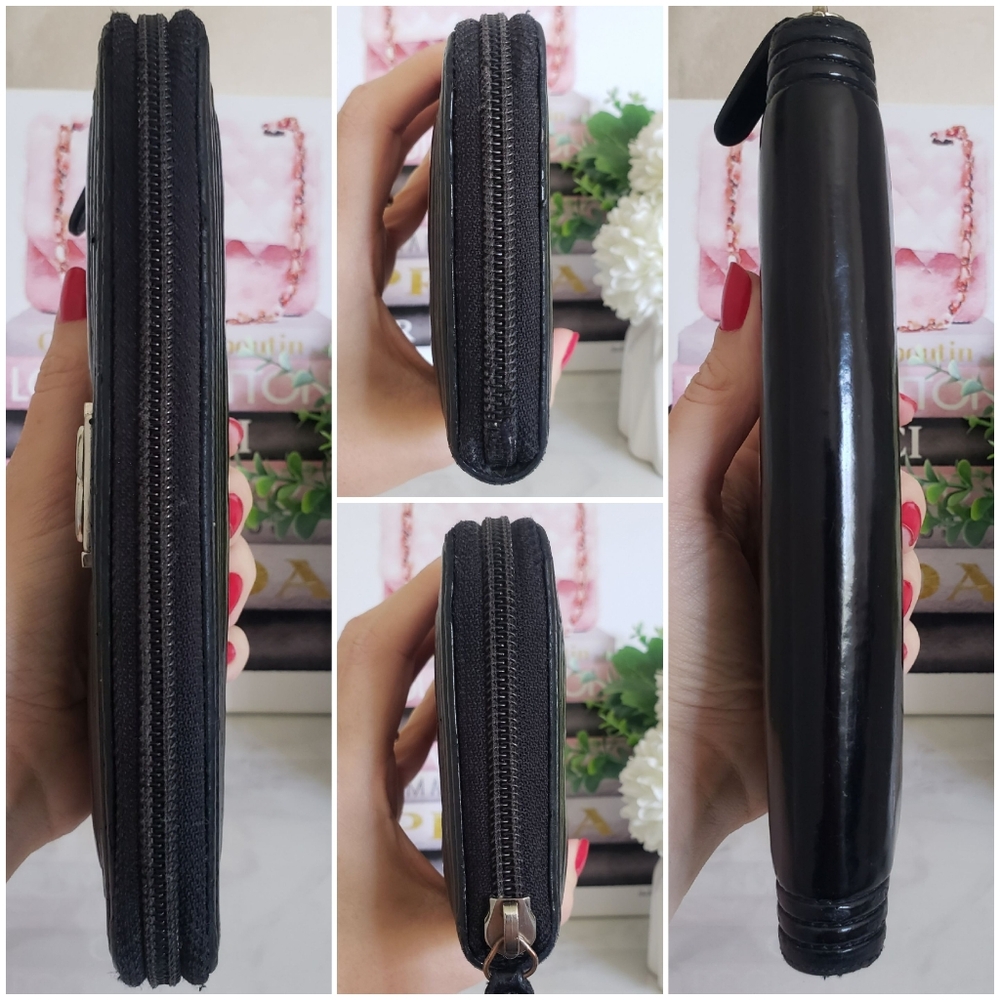 **SOLD** Authentic Pre-owned Chanel Boy Patent Zippy Long Wallet - Picture 7 of 14